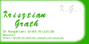 krisztian grath business card